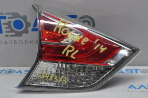 Ліхтар внутрішній кришка багажника лівий Nissan Rogue 14-16, під полірування