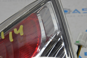 Ліхтар внутрішній кришка багажника лівий Nissan Rogue 14-16, під полірування