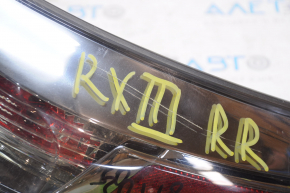 Фонарь внешний крыло правый Lexus RX350 10-12 дорест царапина