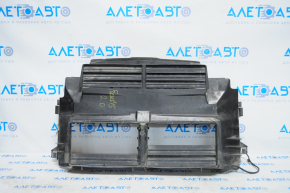 Жалюзи дефлектор радиатора в сборе Ford Focus mk3 15-18 2.0 рест, трещины, отсутствует часть лопастей