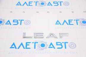 Эмблема LEAF двери багажника Nissan Leaf 11-17