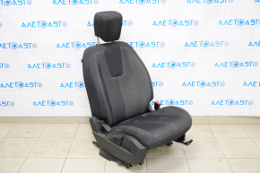 Пасажирське сидіння Chevrolet Equinox 10-12 без airbag, чорний, ганчірка, механічне