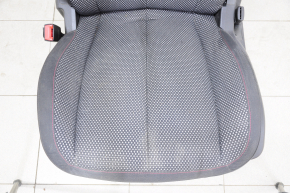 Сидіння водія Chevrolet Equinox 10-12 без airbag, чорний, ганчірка, електро, потерто