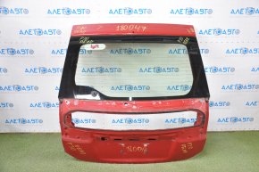 Дверь багажника голая со стеклом Toyota Prius 30 10-15 красный 3R3, без малого стекла