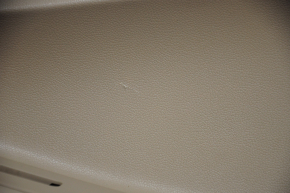 Обшивка двери карточка передняя правая Hyundai Sonata 11-15 кожа беж, царапина