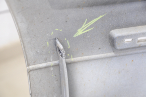 Бампер задній голий Lincoln MKZ 13-16 срібло, верхня частина під парктроніки, тріщина у кріпленні