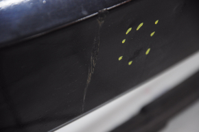 Бампер передний голый Honda Accord 13-15 дорест черный, вмятины, надрывы, царапины, сломаны крепления, затерт