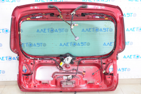 Дверь багажника голая со стеклом VW Tiguan 09-17 красный LA3T, вмятина, с поводком и трапецией дворника