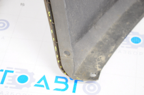 Бампер передний голый Kia Optima 14-15 рест графит, сломана верхняя часть, трещины надрывы, сломаны крепления