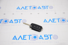 Ключ VW Passat b7 12-15 USA 4 кнопки, раскладной, потертый
