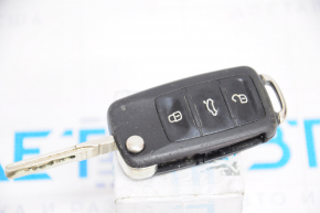 Ключ VW Passat b7 12-15 USA 4 кнопки, раскладной, потертый