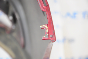Бампер передний голый Subaru Legacy 15-17 дорест, красный, затерт, примят, треснут, сломаны крепления