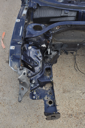 Чверть передня права VW Passat b7 12-15 USA синя на кузові, погнутий лонжерон