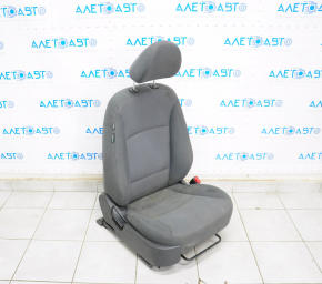 Пасажирське сидіння Kia Optima 11-15 без airbag, велюр сіре, під хімчистку