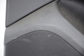 Обшивка двери карточка задняя правая Audi Q5 8R 09-17 черная, царапины