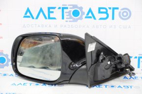 Зеркало боковое левое Audi Q5 8R 09-17 13 пинов, автоскладывание, автозатемнение, поворотник, черное, дефект корпуса