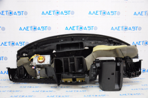 Торпедо передняя панель с AIRBAG Mazda 6 13-15 дорест, черная, ржавый пиропатрон