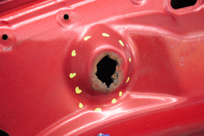 Капот голый Mazda 6 13-17 красный 41V, проржавело место под отбойник