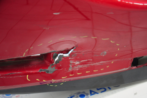 Бампер задний голый Mazda 6 13-17 usa красный, надрывы, трещины в креплениях