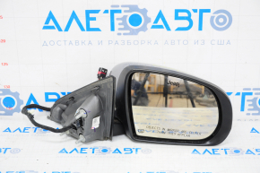 Зеркало боковое правое Jeep Compass 17- 5+4 пинов, BSM, подогрев, поворотник, серебро, сломан механизм складывания, запилен