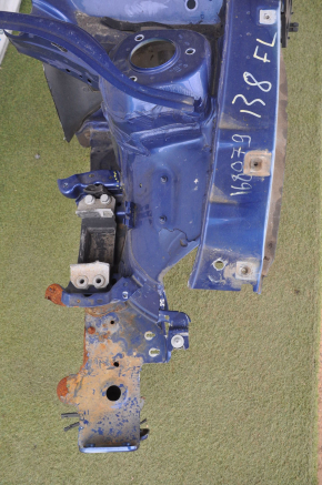 Четверть передняя левая VW Passat b8 16-19 USA синяя с центр стойкой, погнут лонжерон, тычки