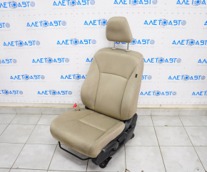 Водительское сидение Honda Accord 13-17 без airbag, механическое, велюр беж, под химчистку