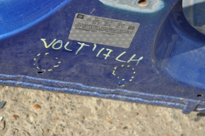 Стойка кузова центральная левая Chevrolet Volt 16- синяя на кузове, тычки