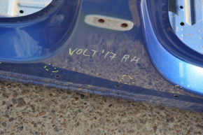 Стойка кузова центральная правая Chevrolet Volt 16- синяя на кузове, тычки