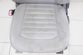 Водительское сидение Ford Fusion mk5 13-16 без airbag, механическое, тряпка, серое, под химчистку