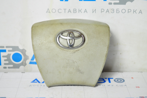 Подушка безопасности airbag в руль водительская Toyota Sienna 11-16 серая, потёрта