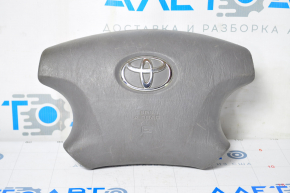 Подушка безопасности airbag в руль водительская Toyota Camry v40 серая, царапины, полез хром