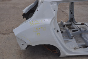 Четверть крыло задняя правая Nissan Leaf 13-17 белая на кузове, примята