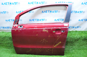 Дверь голая передняя левая Chevrolet Volt 11-15 красный, крашена