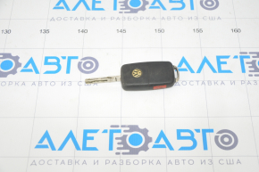 Ключ VW Passat b7 12-15 USA 4 кнопки, раскладной, дефект кнопки