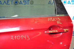 Дверь в сборе задняя левая Mitsubishi Outlander Sport ASX 10- красный P26, тычки