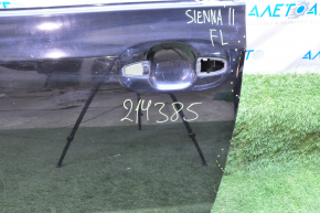 Дверь голая передняя левая Toyota Sienna 11-20 черный 202, замята по кромке, тычка