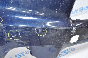 Бампер передний голый Toyota Highlander 14-16 синий замят, надрывы, отсутствуют фрагменты