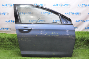 Дверь в сборе передняя правая Chrysler 200 15-17 синий PAG, стекло XYG, тычки