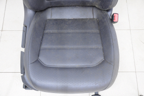 Пасажирське сидіння VW Passat b7 12-15 USA з airbag, механічне, з підігрівом, шкіра, чорне, під чищення