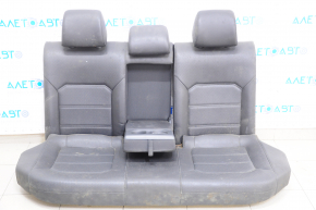 Задний ряд сидений 2 ряд VW Passat b7 12-15 USA кожа, черный, под чистку