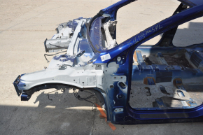 Чверть передня ліва Ford Fusion mk5 13-20 синя на кузові, прим'ята, тички