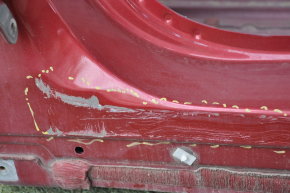 Четверть передняя левая Chevrolet Volt 11-15 красная с центр стойкой, отпилен лонжерон, примята, тычки