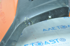 Бампер задній голий Subaru XV Crosstrek 13-17 оранжевий надриви, зламані кріплення, запиляний, роблений