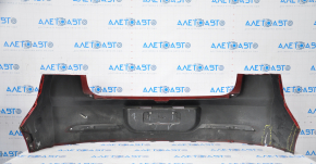 Бампер задний голый Chevrolet Volt 11-15 красный сломаны крепления, примят слева, надрывы