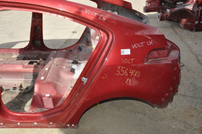 Четверть крыло задняя левая Chevrolet Volt 11-15 красная на кузове, тычки