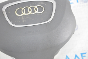 Подушка безопасности airbag в руль водительская Audi A4 B8 13-16 рест, серая, полез хром, царапины