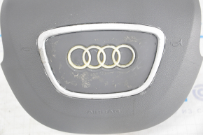 Подушка безпеки airbag в кермо водійська Audi A4 B8 13-16 рест, сіра, поліз хром, подряпини