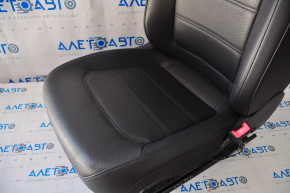 Пассажирское сидение VW Passat b7 12-15 USA с airbag, механич, подогрев, кожа черн