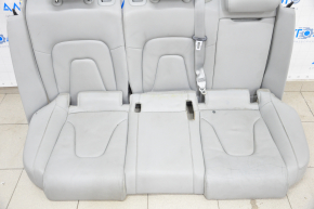 Задний ряд сидений 2 ряд Audi A4 B8 08-16 кожа серый, потерто
