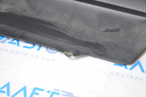 Бампер задний голый Nissan Altima 16-18 рест черный замят, надрывы, сломаны крепления